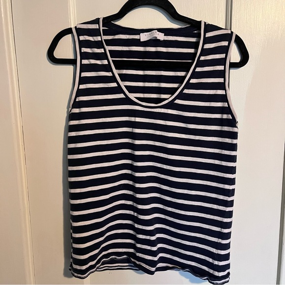 Everlane Tops - Everlane Classic Striped cotton Sleeveless Tank top navy white